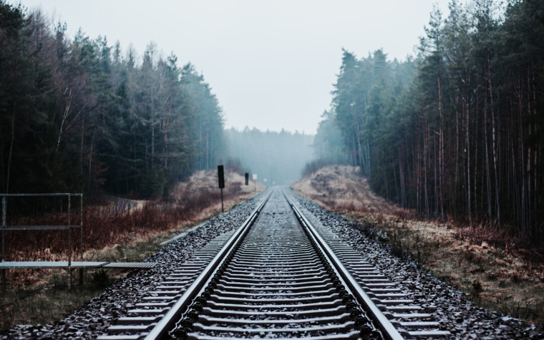 gray train rails